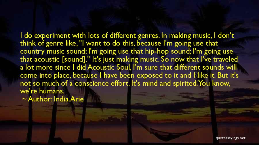 Music Genre Quotes By India.Arie