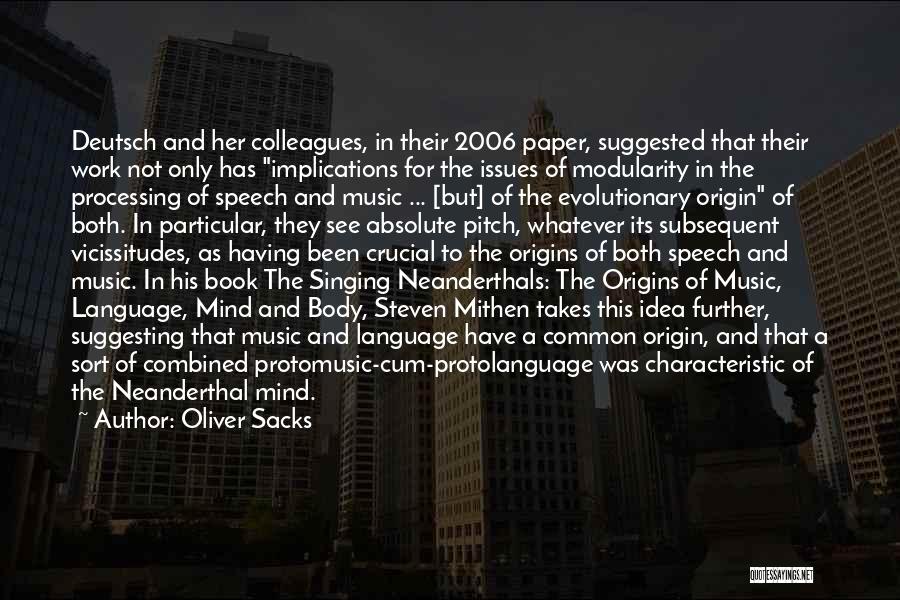 Music Has No Language Quotes By Oliver Sacks