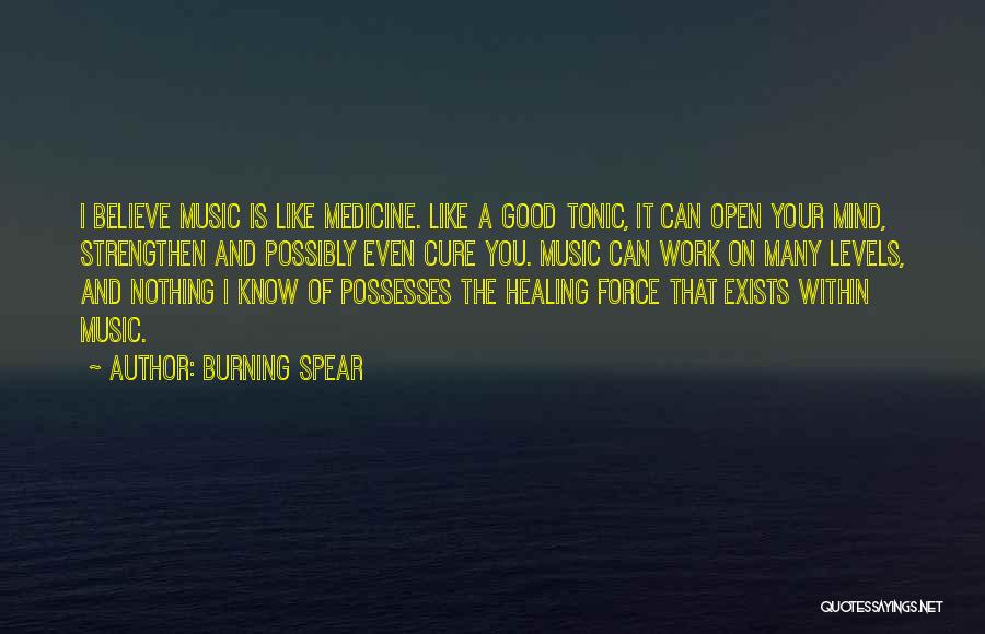 Music Healing Quotes By Burning Spear