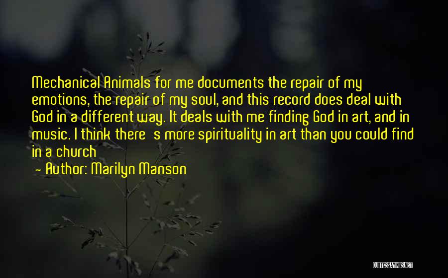 Music In The Church Quotes By Marilyn Manson