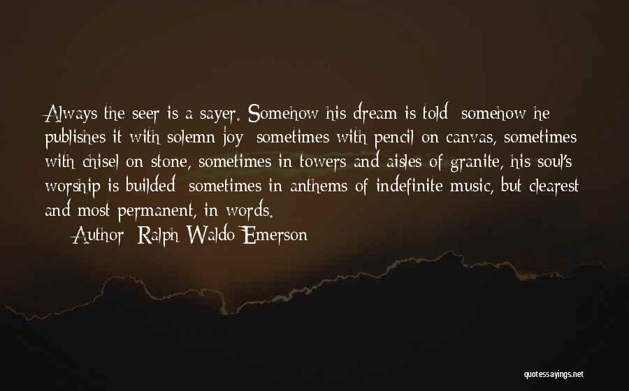 Music In Worship Quotes By Ralph Waldo Emerson