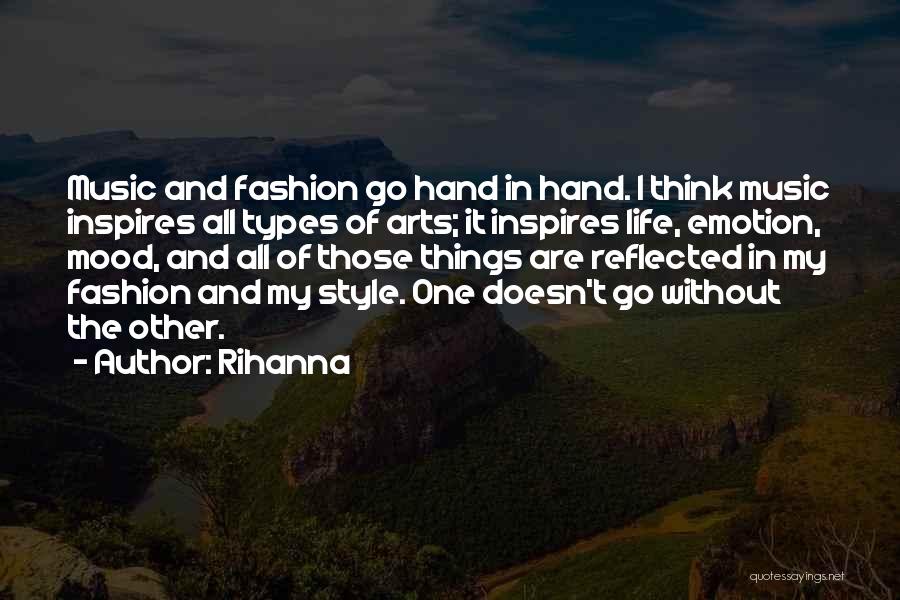 Music Inspires Art Quotes By Rihanna