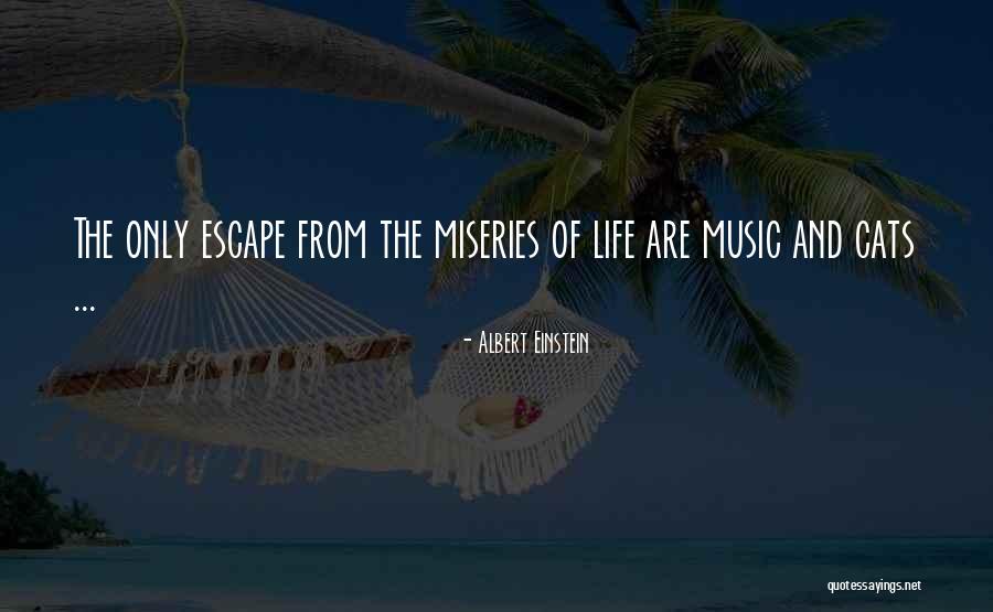 Music Is My Escape Quotes By Albert Einstein