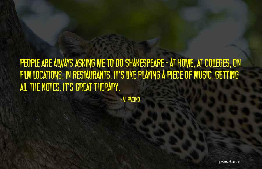 Music Is My Therapy Quotes By Al Pacino Music Is My Therapy Quotes By Al Pacino