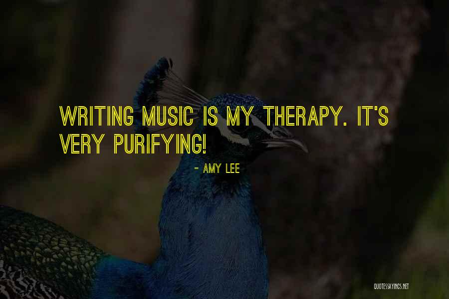 Music Is My Therapy Quotes By Amy Lee
