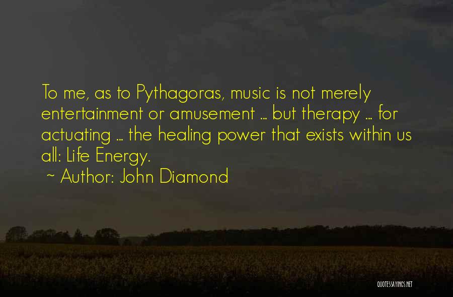 Music Is Therapy Quotes By John Diamond