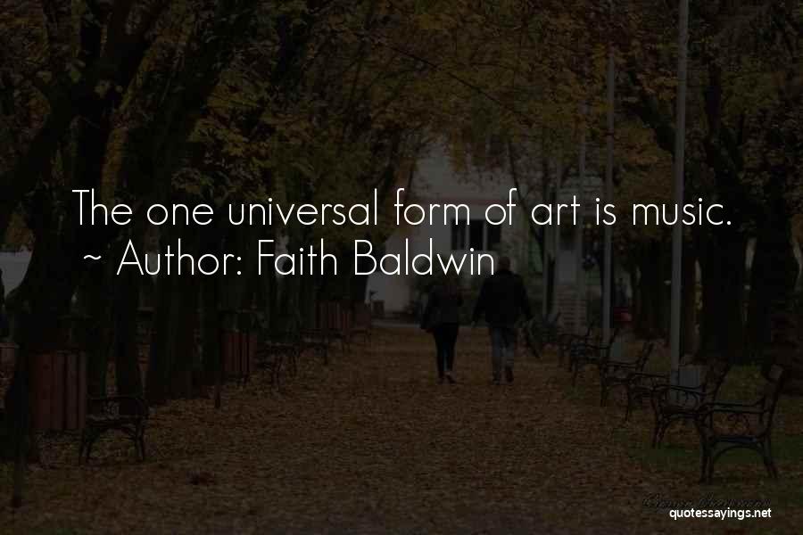 Music Is Universal Quotes By Faith Baldwin