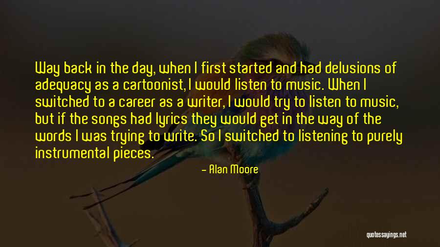 Music Lyrics Quotes By Alan Moore