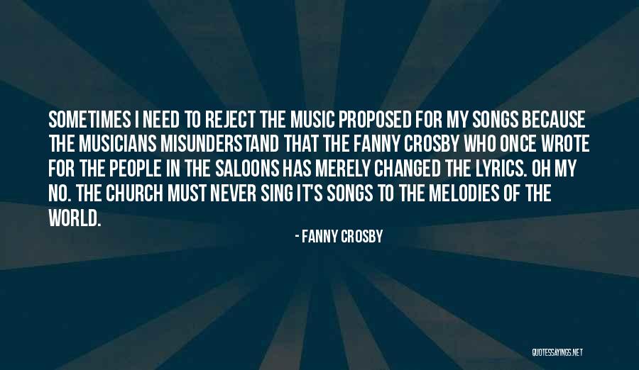 Music Lyrics Quotes By Fanny Crosby Music Lyrics Quotes By Fanny Crosby