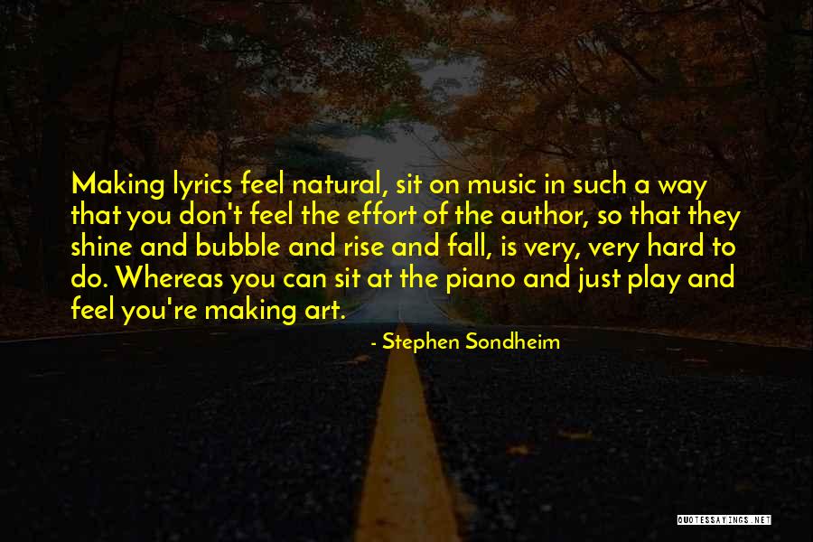 Music Lyrics Quotes By Stephen Sondheim