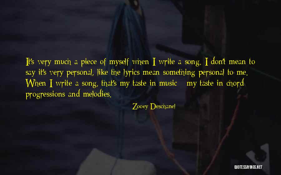 Music Lyrics Quotes By Zooey Deschanel