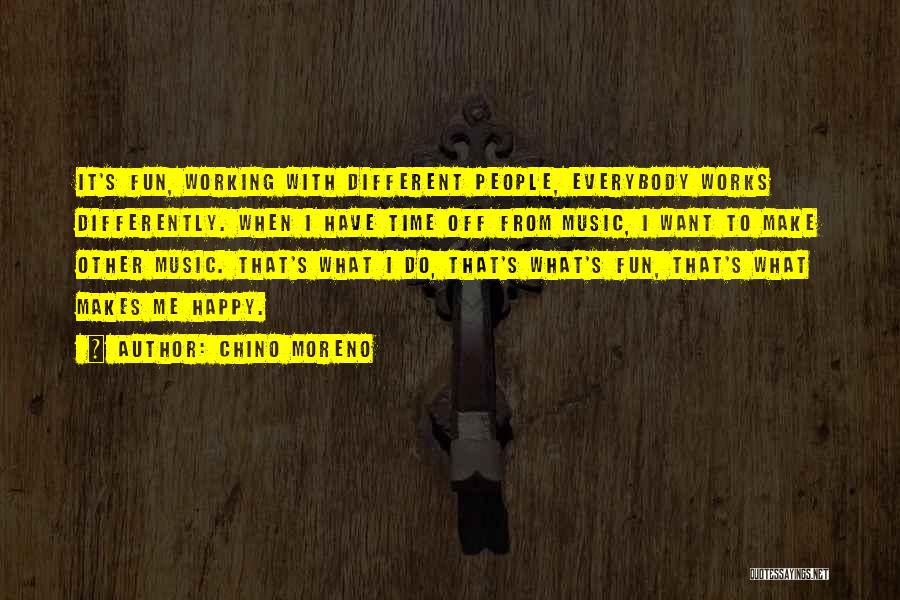 Music Makes Happy Quotes By Chino Moreno