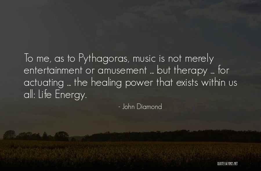 Music My Therapy Quotes By John Diamond