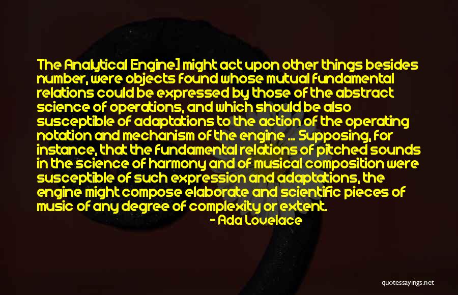 Music Notation Quotes By Ada Lovelace