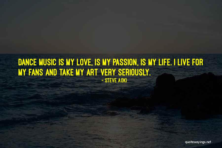 Music Passion Love Quotes By Steve Aoki