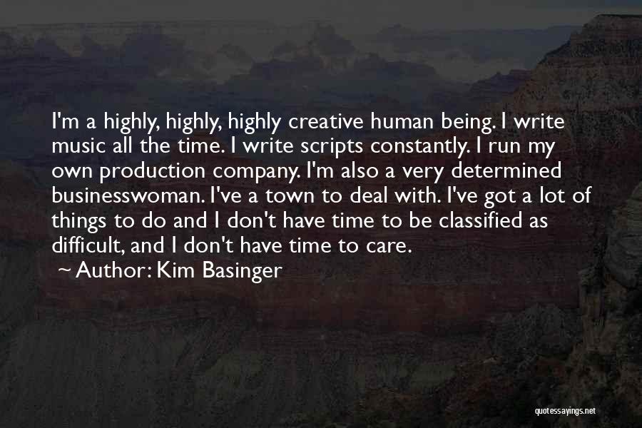 Music Production Quotes By Kim Basinger