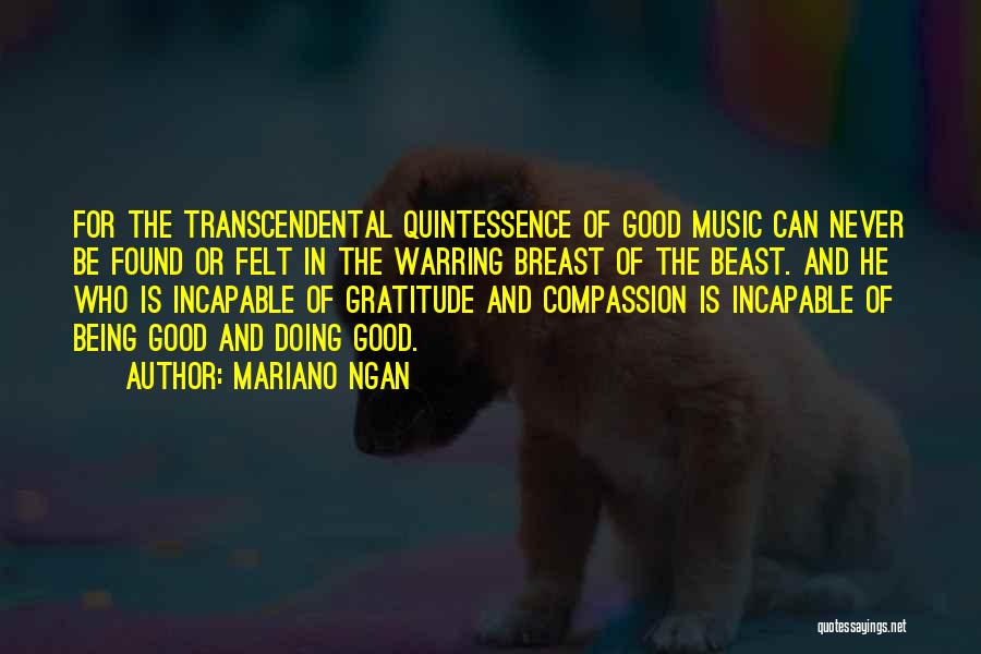 Music Quotes By Mariano Ngan