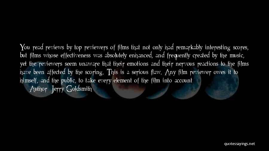 Music Reviews Quotes By Jerry Goldsmith