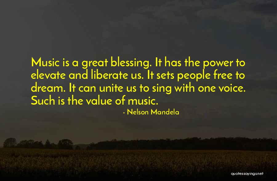 Music Sets You Free Quotes By Nelson Mandela