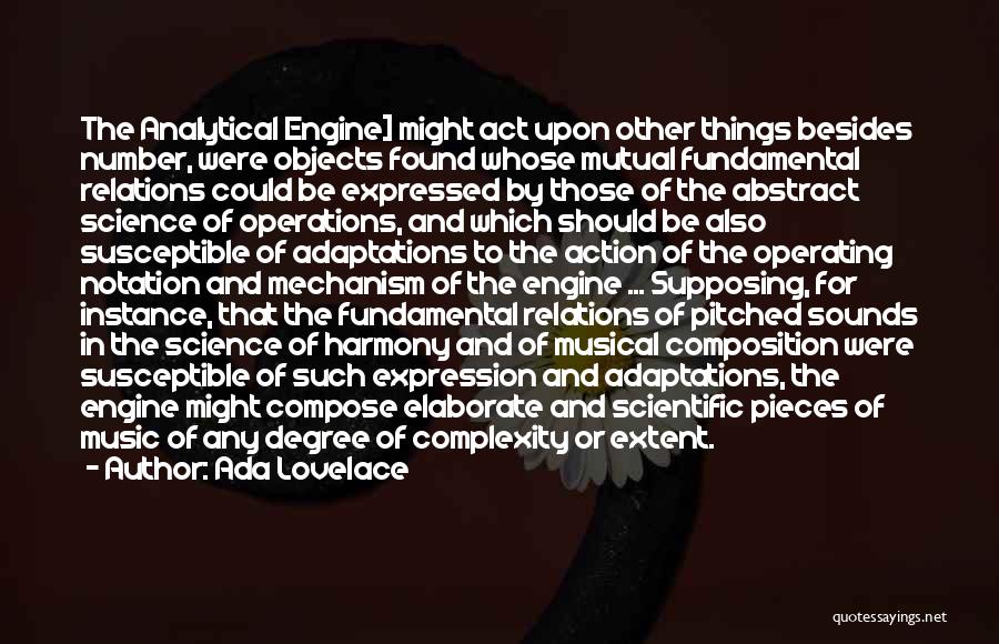 Music Sounds Quotes By Ada Lovelace