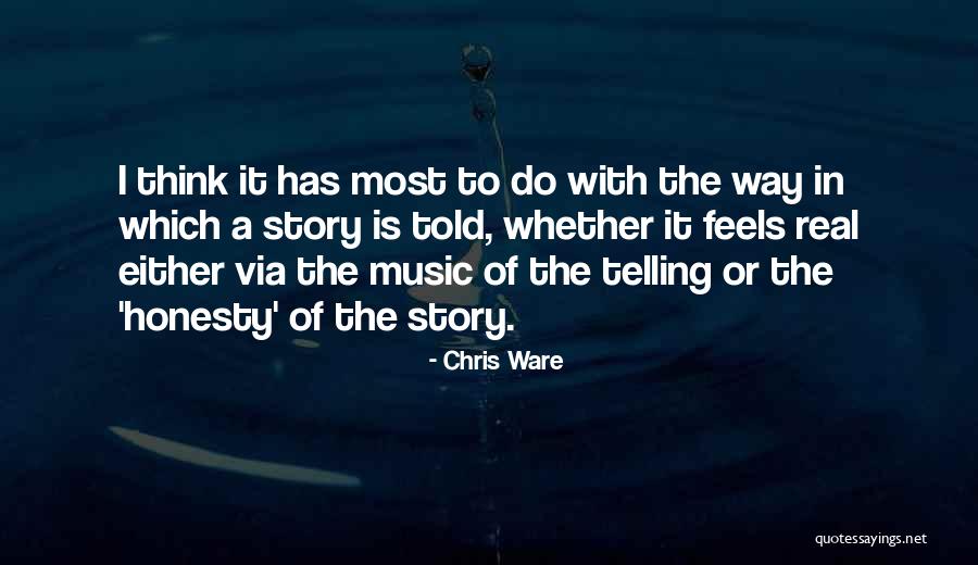 Music Telling A Story Quotes By Chris Ware Music Telling A Story Quotes By Chris Ware