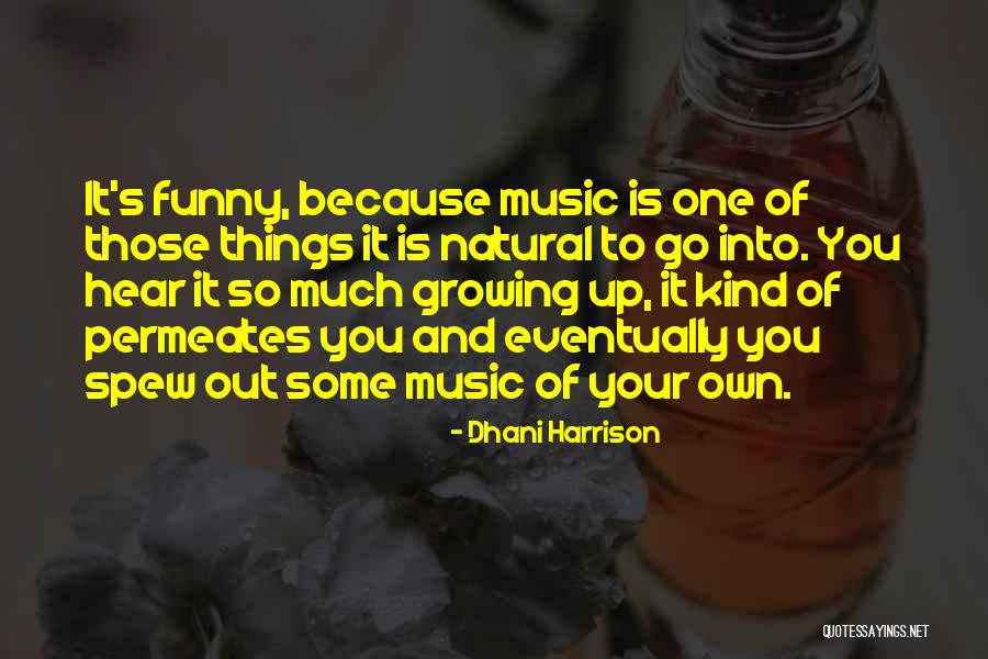 Music Things Quotes By Dhani Harrison Music Things Quotes By Dhani Harrison