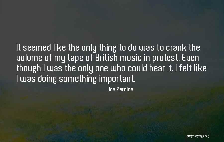 Music Volume Quotes By Joe Pernice