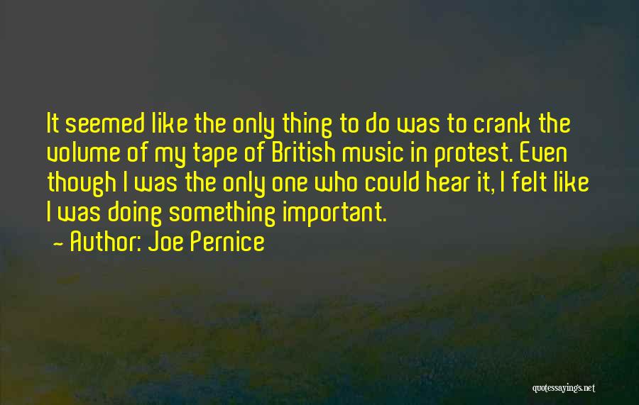 Music Volume Up Quotes By Joe Pernice