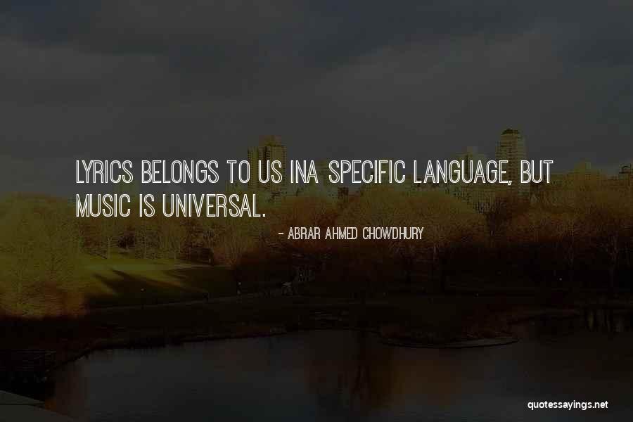 Music Without Lyrics Quotes By Abrar Ahmed Chowdhury