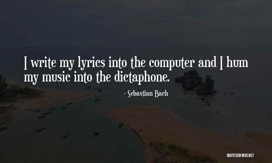 Music Without Lyrics Quotes By Sebastian Bach