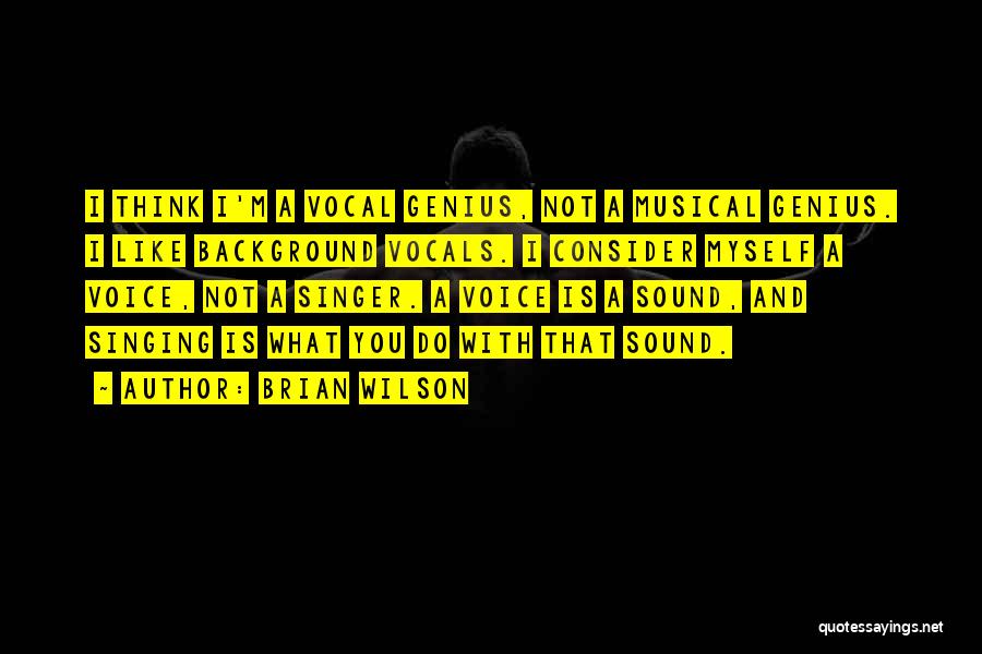 Musical Genius Quotes By Brian Wilson