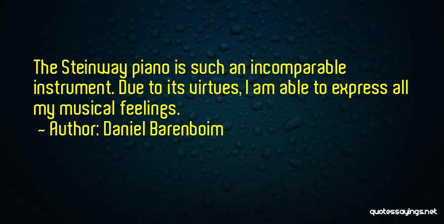 Musical Instrument Quotes By Daniel Barenboim