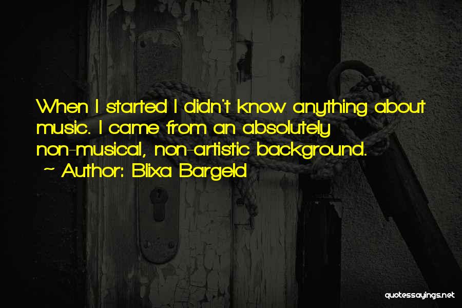 Musical Quotes By Blixa Bargeld