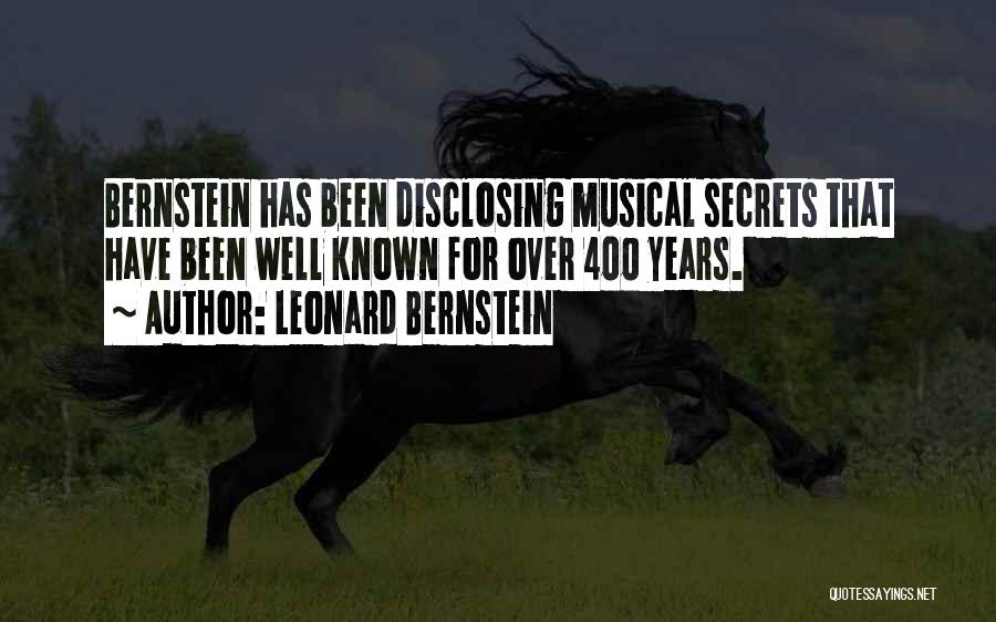Musical Quotes By Leonard Bernstein