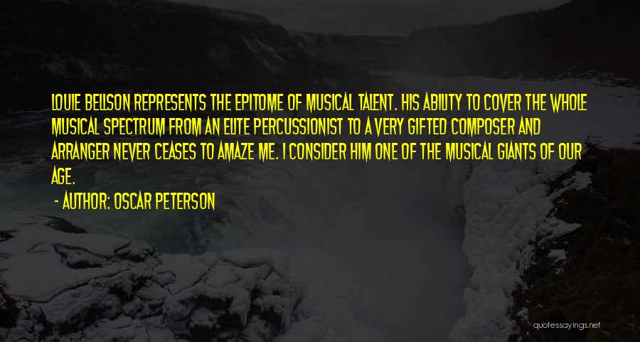 Musical Talent Quotes By Oscar Peterson