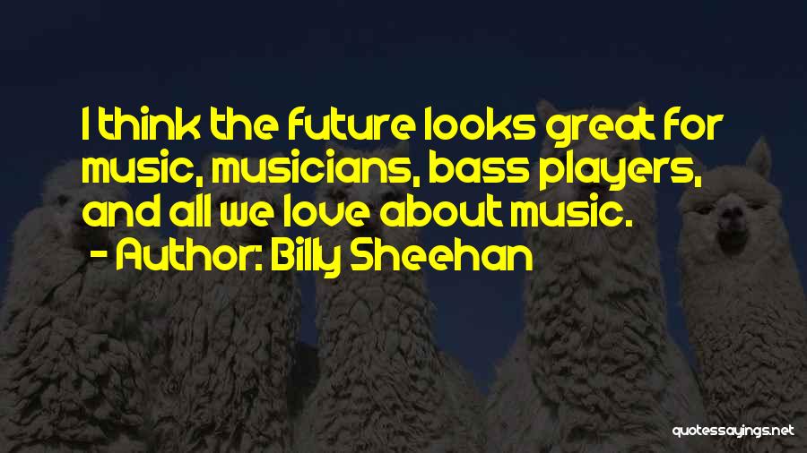 Musicians And Love Quotes By Billy Sheehan