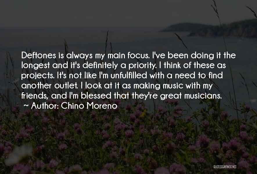 Musicians As Friends Quotes By Chino Moreno