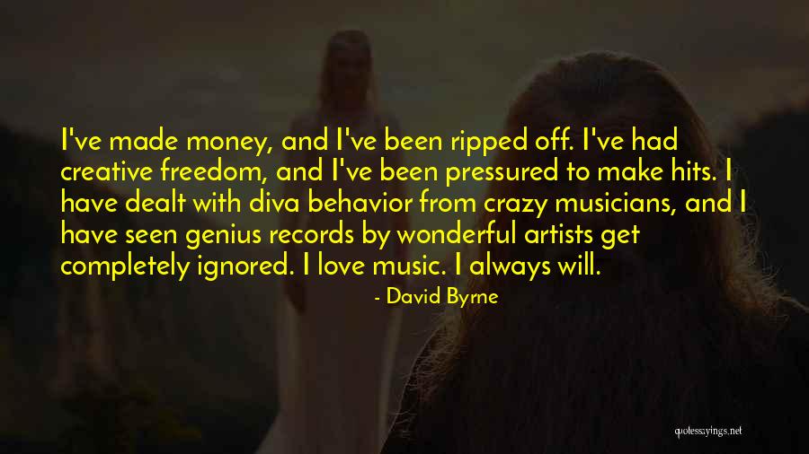 Musicians Love Quotes By David Byrne