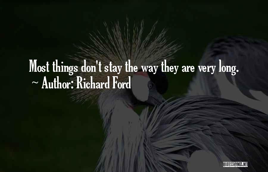 Musings Quotes By Richard Ford