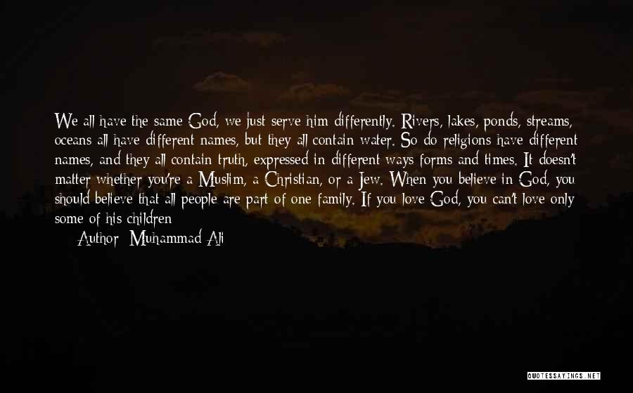Muslim And Christian Quotes By Muhammad Ali