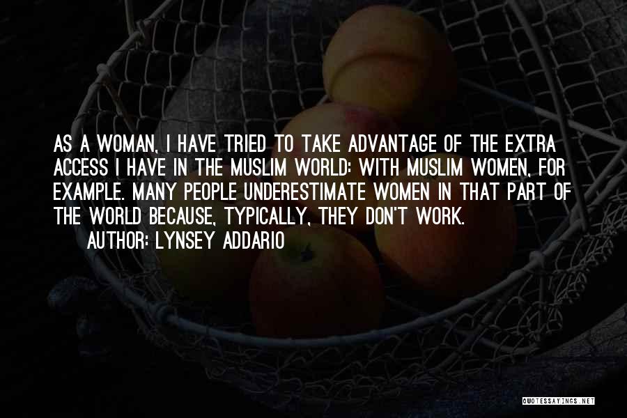 Muslim Women's Quotes By Lynsey Addario
