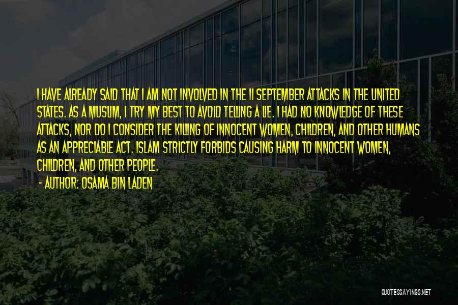 Muslim Women's Quotes By Osama Bin Laden