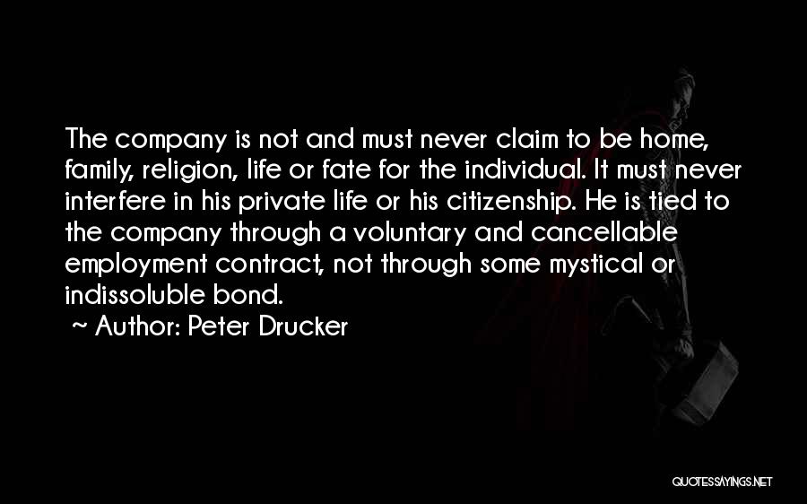 Must Be Fate Quotes By Peter Drucker