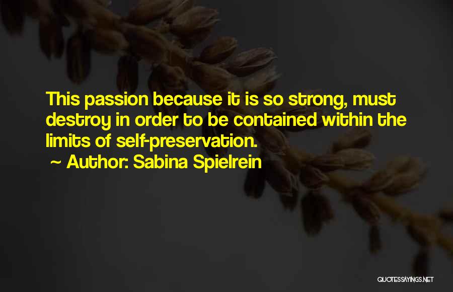 Must Be Strong Quotes By Sabina Spielrein