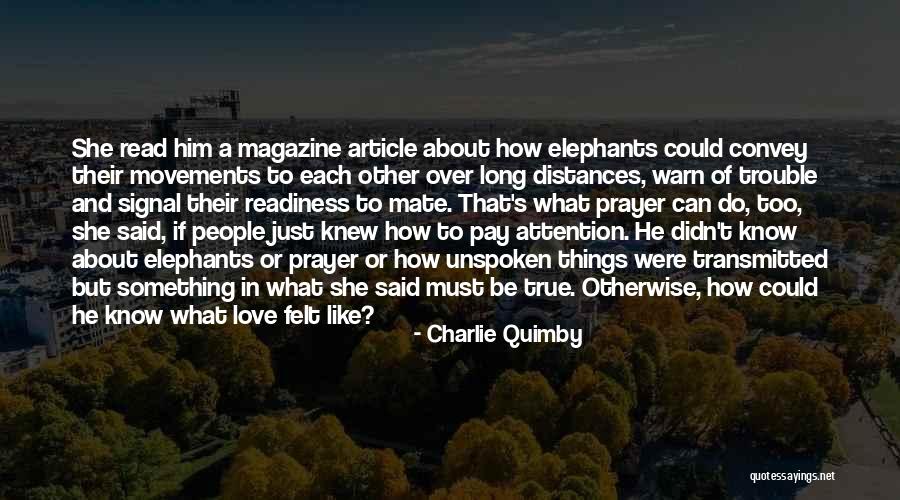 Must Read Love Quotes By Charlie Quimby