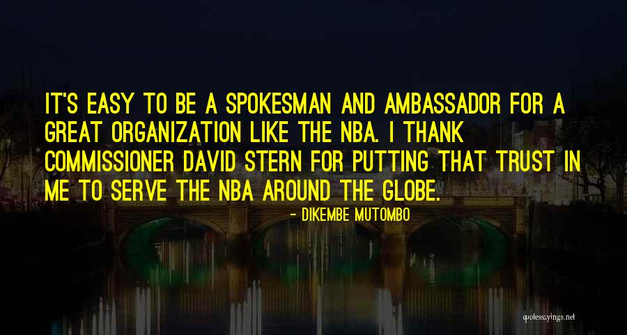 Mutombo Quotes By Dikembe Mutombo