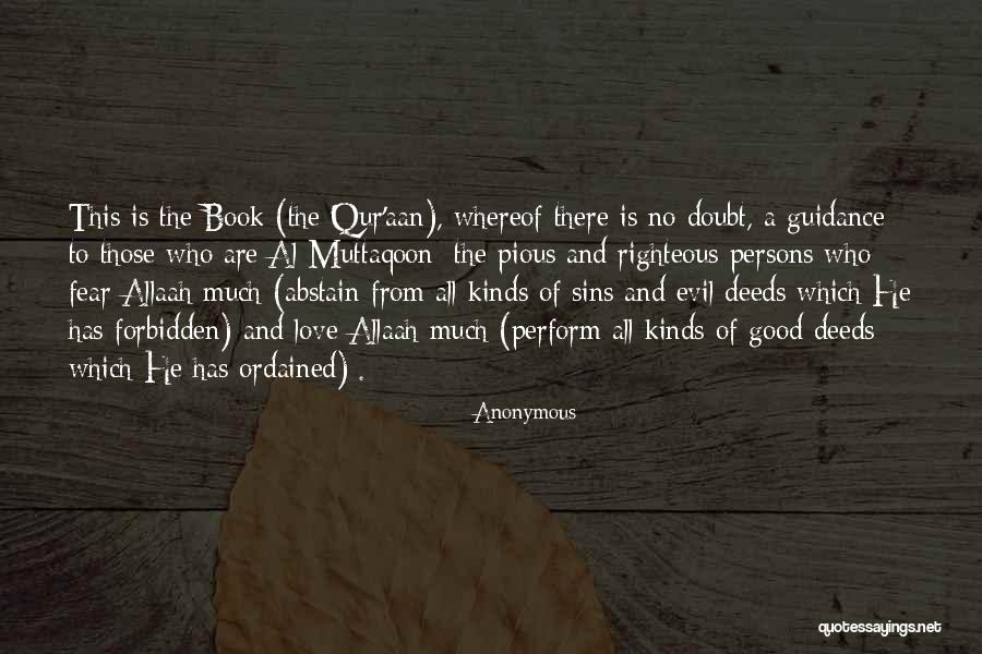 Muttaqoon Quotes By Anonymous Muttaqoon Quotes By Anonymous