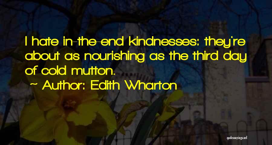 Mutton Quotes By Edith Wharton