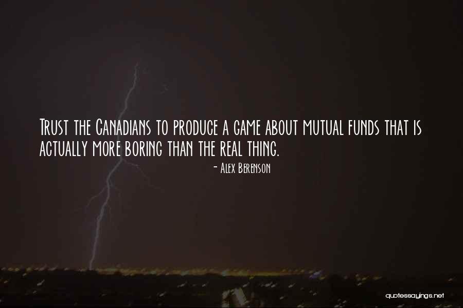 Mutual Funds Quotes By Alex Berenson