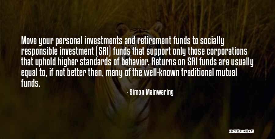 Mutual Funds Quotes By Simon Mainwaring